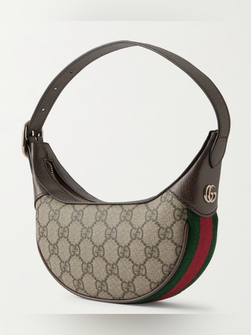 Gucci Ophidia Gg Logo Web Stripe Hobo Bag